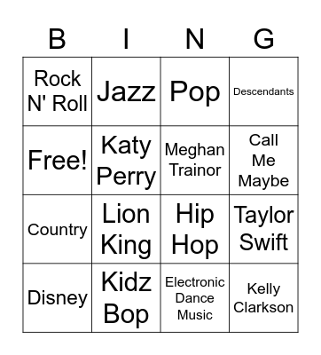Emma BINGO Card
