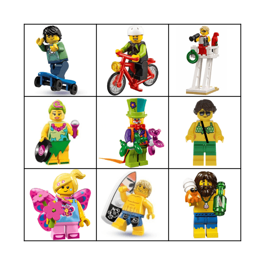 Summer Lego Bingo Card