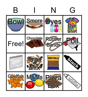 Summer Review Bingo Card