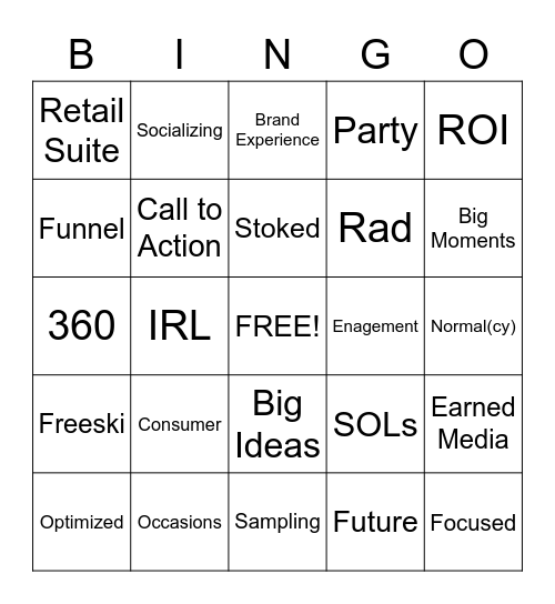 Marketing Lino Bingo! Bingo Card