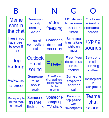 Post-UC 2021 ~~Happy Hour!!!~~ Bingo Card