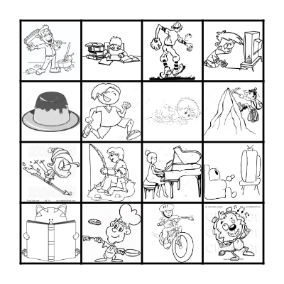 I like ~   ing   /    I don't like ~  ing Bingo Card