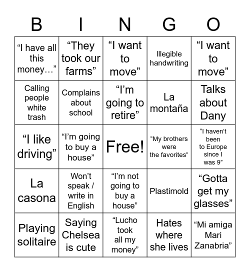 R con R Bingo Card