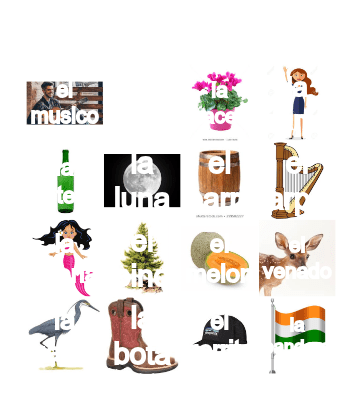 Loteria Mi Pueblito Bingo Card