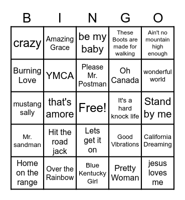 Fundy Nursing Home Bingo Card