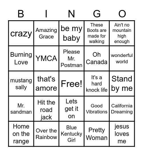 Fundy Nursing Home Bingo Card