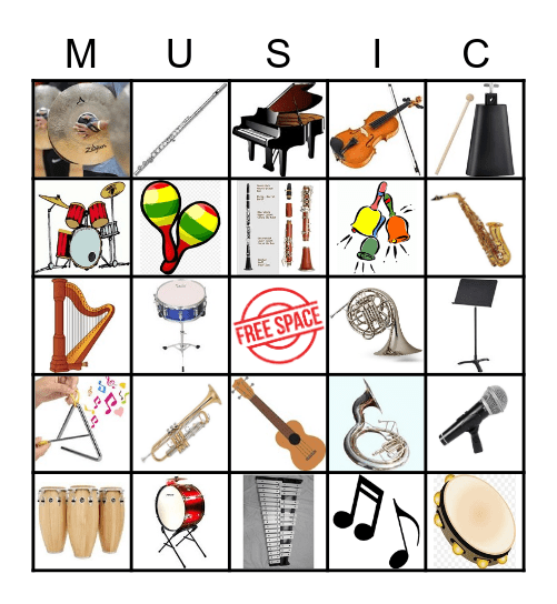 INSTRUMENTS Bingo Card