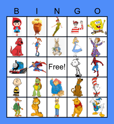 KID'S BOOK BINGO Card