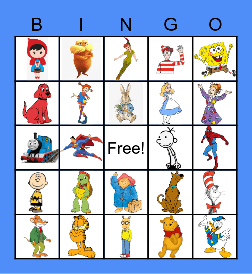 KID'S BOOK BINGO Card