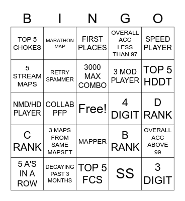 osu! BINGO Card