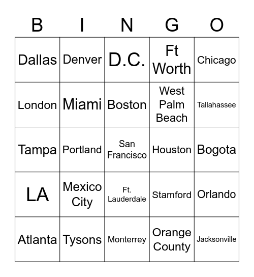 HK Office Bingo Card