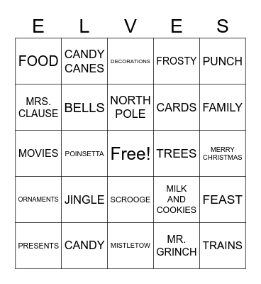 CHRISTMAS IN JULY! Bingo Card