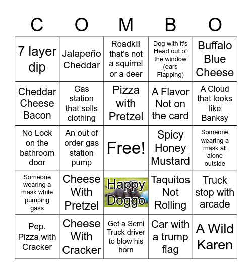 COMBOS BINGO Card