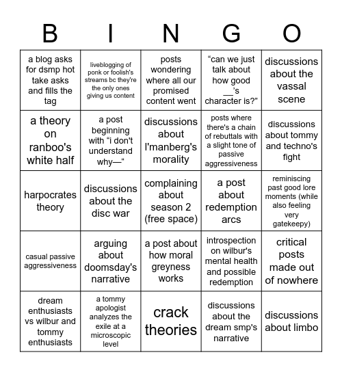dsmpblr meta lore drought bingo Card