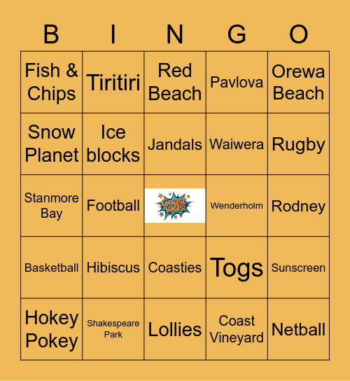 Coast Life Bingo Card