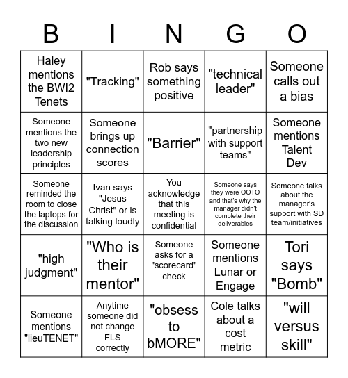 Q3 OLR Bingo Card