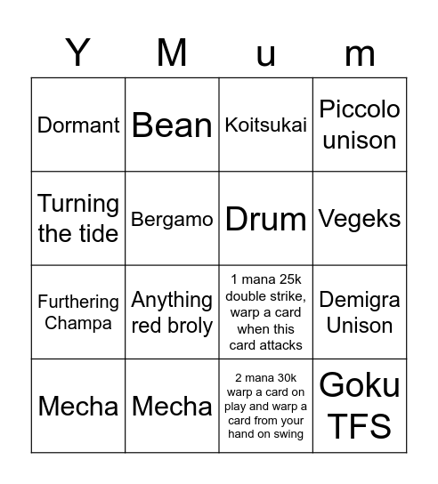 Ban/Errata/Limit Bingo Card