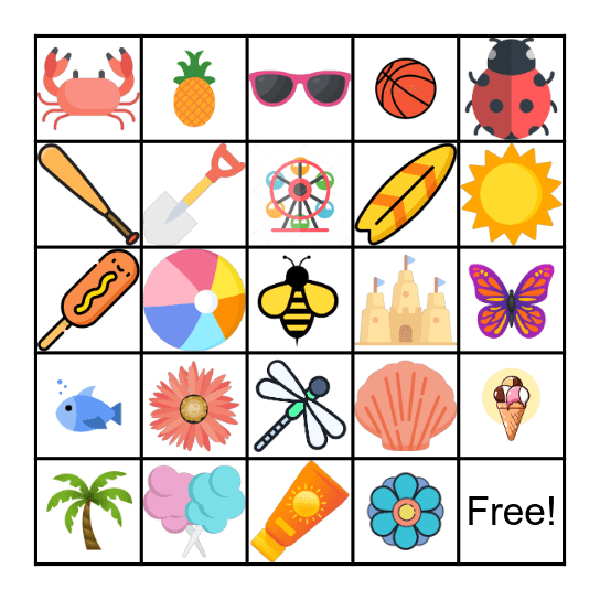 Summer Bingo! Bingo Card