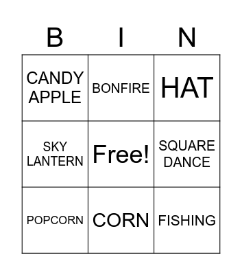 JUNE FESTIVALS Bingo Card