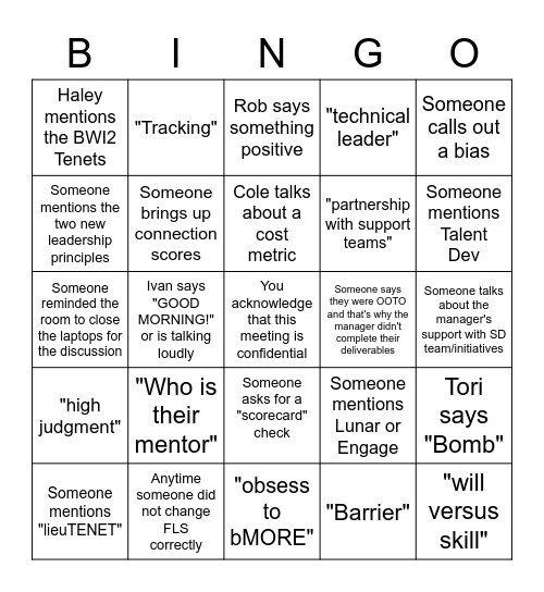 Q3 OLR Bingo Card