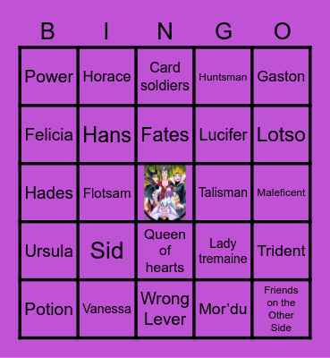 Disney Villains Bingo Card