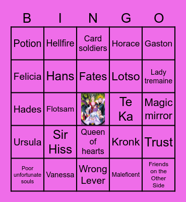 Disney Villains Bingo Card