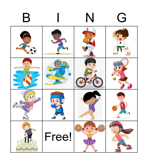 Sports Bingo Card
