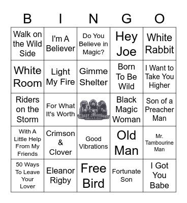 Summer of Love Bingo Card