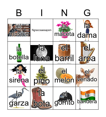 Loteria Mi Pueblito Bingo Card
