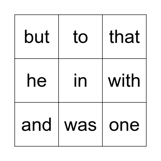 M100W Bingo Card