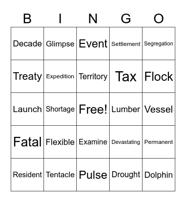 Mr. Yong's Amazing Bingo Card
