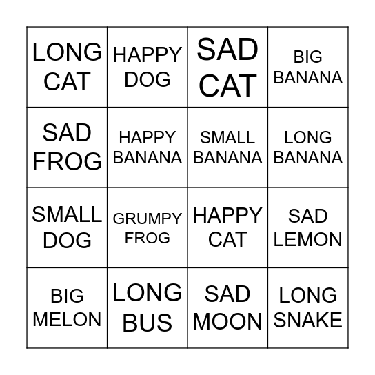 Bingo Card
