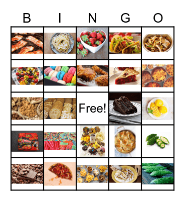 Taste Bingo Card