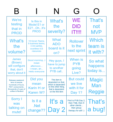 Simplification Bingo Card