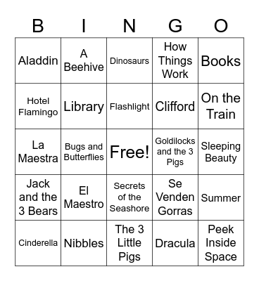 Bingo! Bingo Card