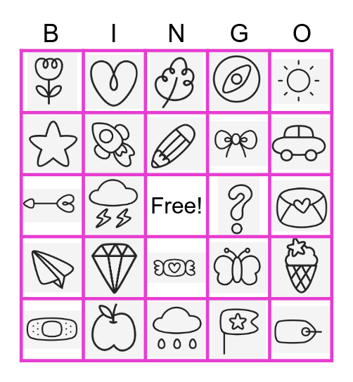 Evie Birthday Bingo 1 Bingo Card