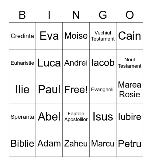 Bingo crestin Bingo Card