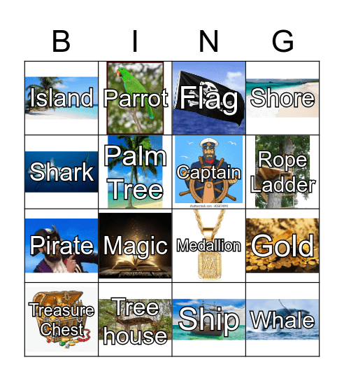 Pirate Review Bingo Card