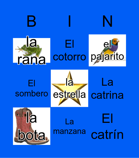 Loteria Mi Pueblito Bingo Card