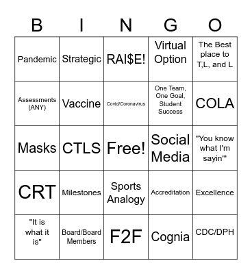Back to School Bingo! Bingo Card
