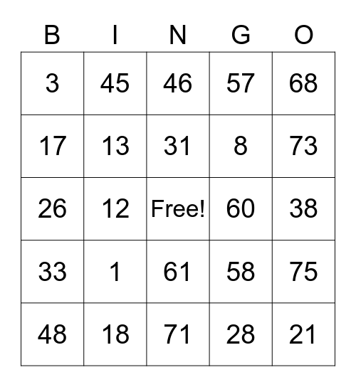 Research Bingo 1 Bingo Card