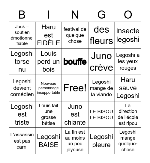 LegoBingo Card