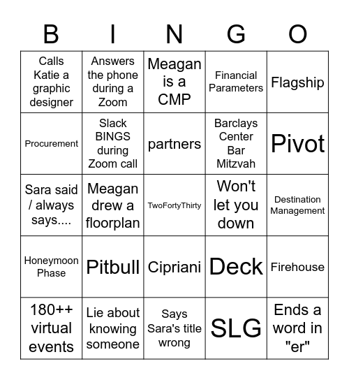 Belli Bingo Card