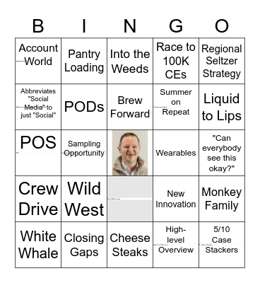 Sales Lingo Bingo Card