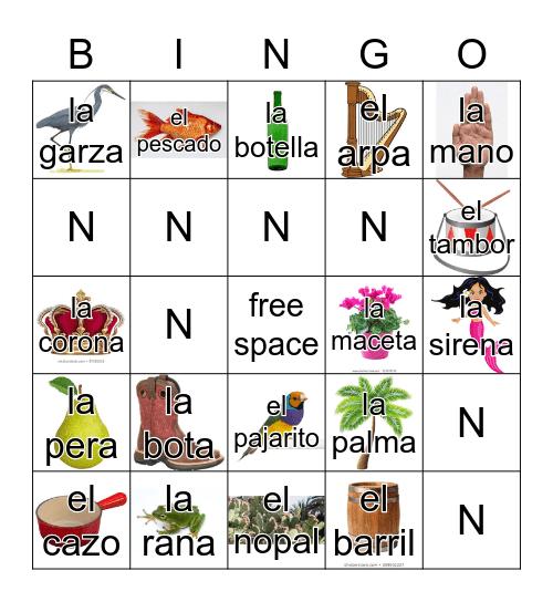 Loteria Mi Pueblito Bingo Card