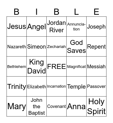 CHAPTER 19 Bingo Card