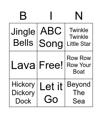 Russell BINGO Card