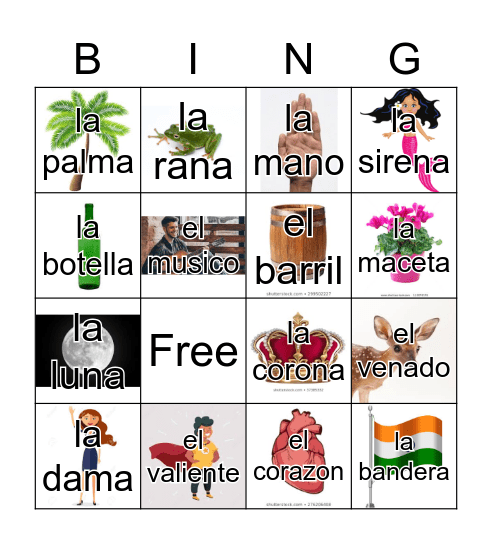 Loteria Mi Pueblito Bingo Card