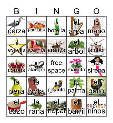 Loteria Mi Pueblito Bingo Card