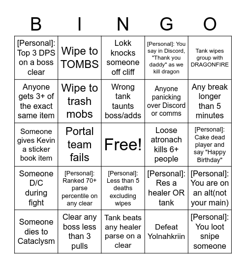 PotD VSS Bingo Card
